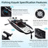 Premium 12FT Lightweight Inflatable Fishing Kayak With Pedal System (SAK15079)