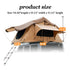 Summit Soft-Shell Aluminum Rooftop Tent With Ladder, LED Light Strip, And Memory Foam Mattress [2-3 Person] (SAK26814)