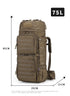 75L Polyester Outdoor Backpack for Hiking and Camping