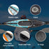 Inflatable Kayak Factory Custom Fishing Canoe Drop Stitch Rowing Solo UV Inflatable Kayak Boats with Detachable Fin