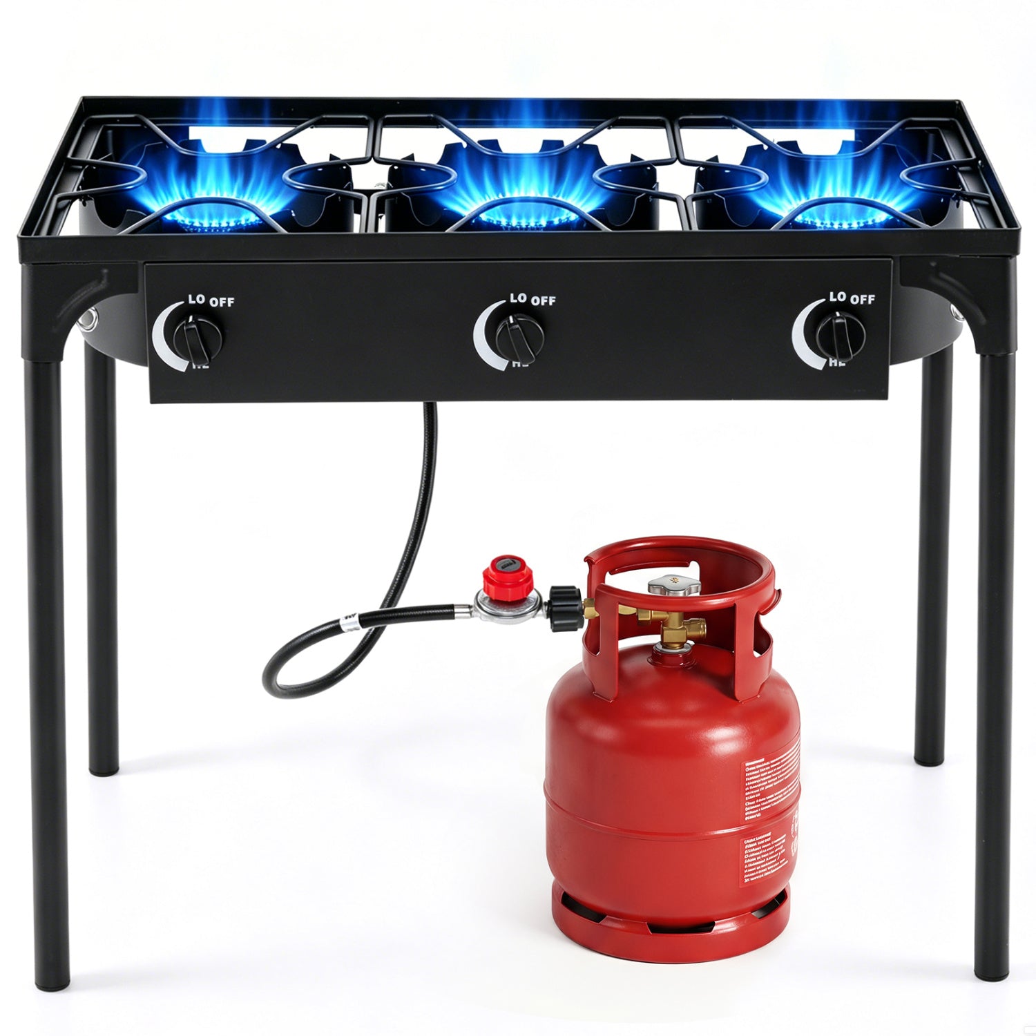 240,000 BTU 3-Burner Outdoor Propane Camp Stove