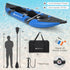 Inflatable 2-Person Kayak Set with Aluminium Oars, Pump and Repair Kit