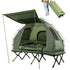 2-Person Elevated Tent Cot with Air Mattress and Wheeled Bag