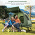 2-Person Elevated Tent Cot with Air Mattress and Wheeled Bag