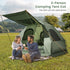 2-Person Elevated Tent Cot with Air Mattress and Wheeled Bag