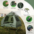 2-Person Elevated Tent Cot with Air Mattress and Wheeled Bag