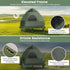 2-Person Elevated Tent Cot with Air Mattress and Wheeled Bag
