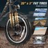 Folding Electric Bicycle for Adults with 20-Inch Fat Tires Snow E-Bike
