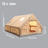 PAKICETUS Inflatable Camping Tent 4-8 People with Windows Portable Water-Resistant Camping Tent