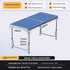 Portable Folding Picnic Table Adjustable Height Lightweight Compact Aluminum Easy Carry Camping Beach Tailgate Backyard Tables