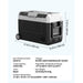 SucceBuy Car Refrigerator -4°F to 68°F Truck Refrigerator with APP Control Wheels & Dual Zone 37/48/58QT Cars Cooler for RV Boat