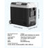 SucceBuy Car Refrigerator -4°F to 68°F Truck Refrigerator with APP Control Wheels & Dual Zone 37/48/58QT Cars Cooler for RV Boat