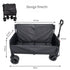 Outdoor Travel Seated Camping Cart Hiking Convenient Relaxing Large Capacity Loadable Trolley Outdoor Transported Multi Tools