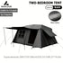 Mount Peak Automatic Large Camping Tent 3-8 People Quick Set Up Ridge Tent with Canopy, Suitable for Outdoor Wilderness Adventur