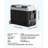 SucceBuy Car Refrigerator -4°F to 68°F Truck Refrigerator with APP Control Wheels & Dual Zone 37/48/58QT Cars Cooler for RV Boat