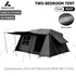 Mount Peak Automatic Large Camping Tent 3-8 People Quick Set Up Ridge Tent with Canopy, Suitable for Outdoor Wilderness Adventur