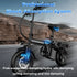 LELEKUAI 500W Adult Electric Bike, 20 MPH, 48V 10.4Ah Removable Battery, 14 Inch Folding Electric Bike, Multi-Shock Absorption