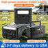 GSIKE Portable Power Station LiFePO4 Solar Generator Pure Sine Wave 110V AC Outlet 300W 1200W 2000W Option for Camping RV Home Blackout Emergency Backup