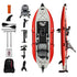 Nautiqua ARUBA Inflatable Pedal Fishing Kayak Paddleboard - Red