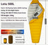 Letu White Duck Down Mummy Sleeping Bag