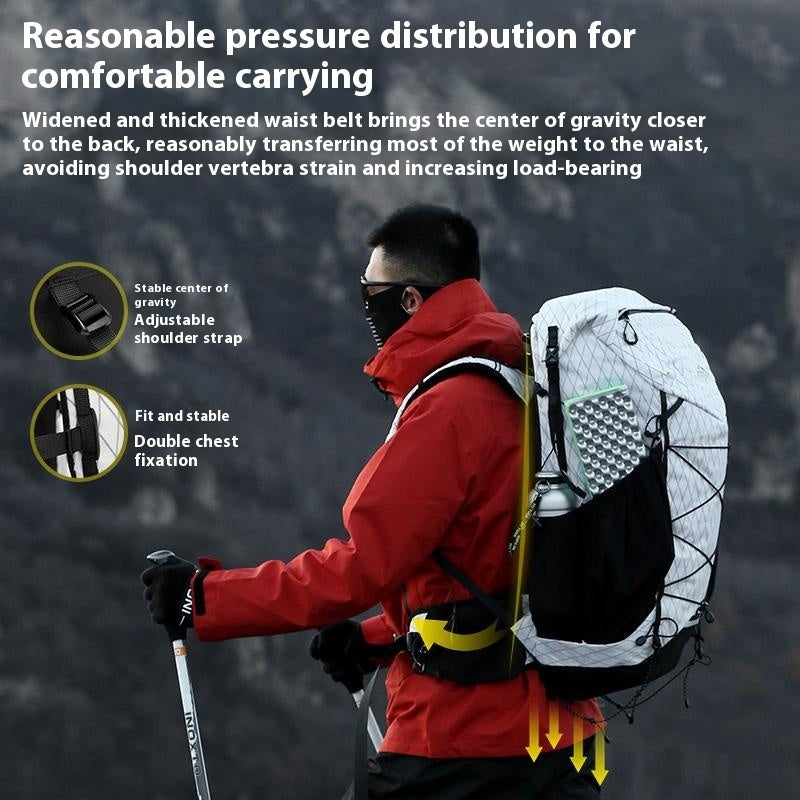 Polyester Internal-Frame Camping and Hiking Backpack