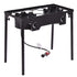 150,000 BTU Double-Burner Outdoor Camp Stove with Adjustable Legs