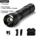 STEVVEX Rechargeable UV and LED Flashlight with Magnetic Base