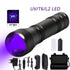 STEVVEX Rechargeable UV and LED Flashlight with Magnetic Base