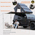 Explorer Plus Rooftop Tent Hardshell with Side Awning, Air Conditioner Outlet with Bracket, Luggage Racks&Replaceable Netting Rain Curtain, Truck Bed Tent for Camping, Pop Up SUV Roof Top Tent