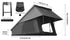 Roof Top Tent Hardshell Rooftop Tent for Van SUV Truck Car Overland Tent Camping for 2-3 Person with Ladder