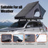 Ridge Heavy-Duty Aluminum Hard-Shell Rooftop Tent With Ladder, LED Lighting, And Memory Foam Mattress (SAK82931)