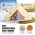 Premium 4-Season Camping Canvas Bell Yurt Tent With Stove Jack (SAK47589)